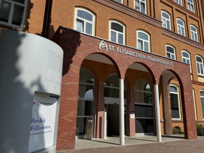 Eingang St Elisabethen Krankenhaus in Frankfurt a.M.